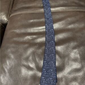 Banana Republic Navy Patterned Narrow Bugs Tie